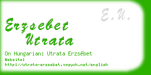 erzsebet utrata business card